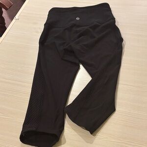 Lululemon Athletica Dark Mesh Capris
